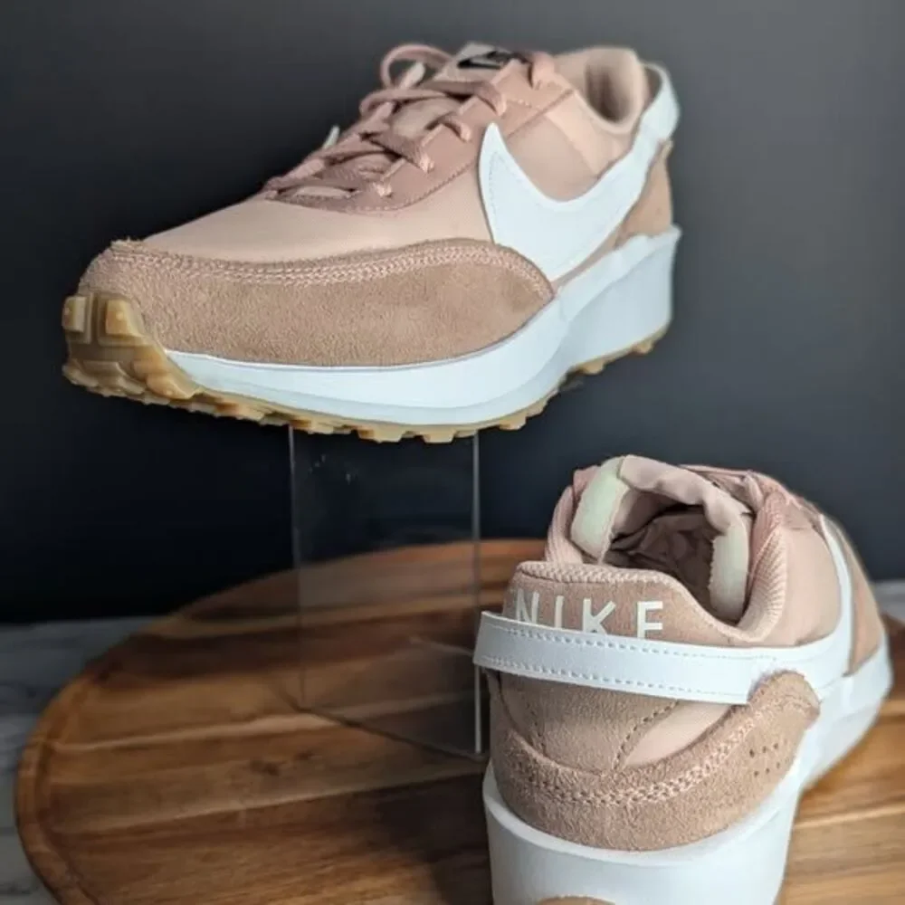 Women Nike Waffle debut Partial Beige White Shoe Size 11 Dh9523 201